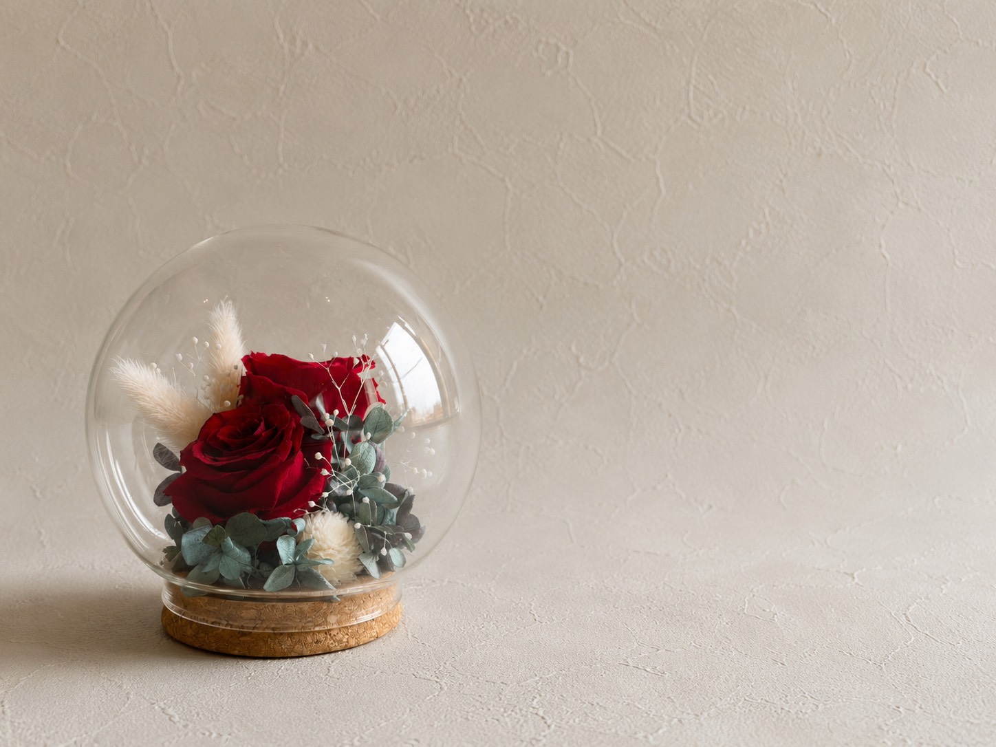 Preserved flower　ガラスドームアレンジ