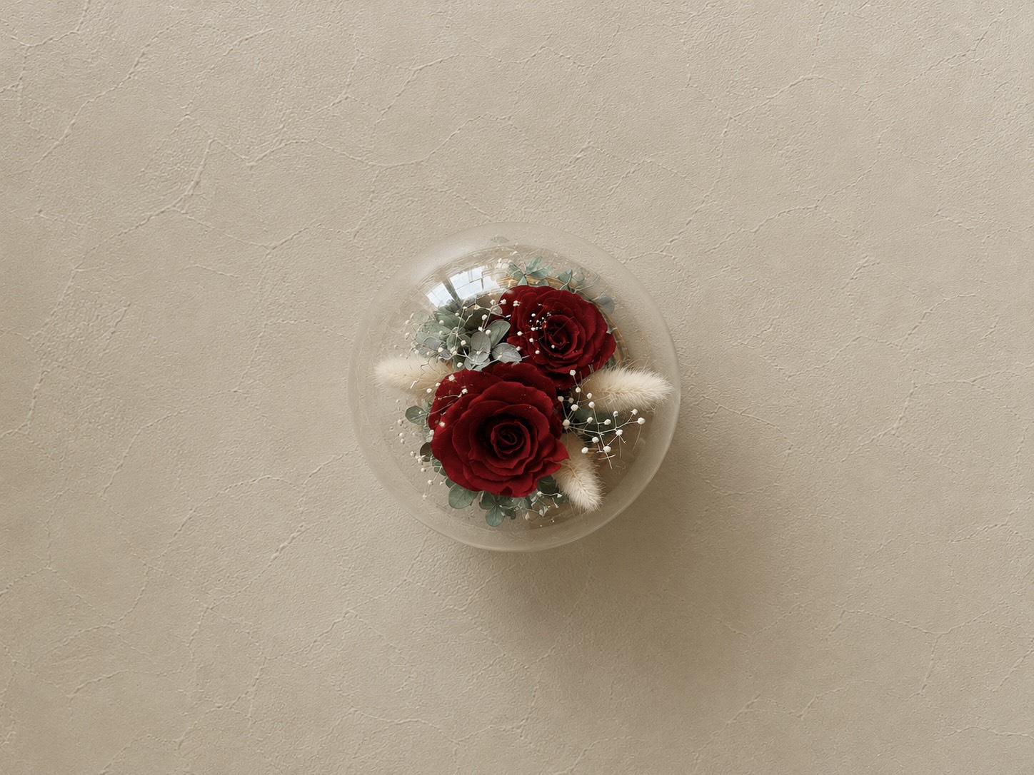 Preserved flower　ガラスドームアレンジ 2