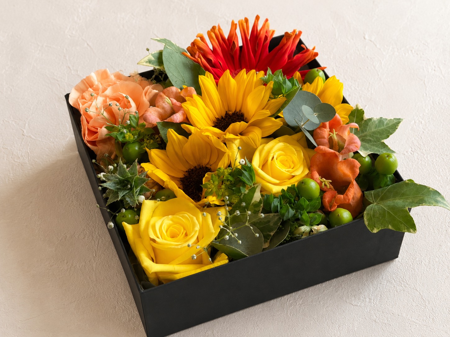 Fresh Flower Box Gift -Yellow- 2