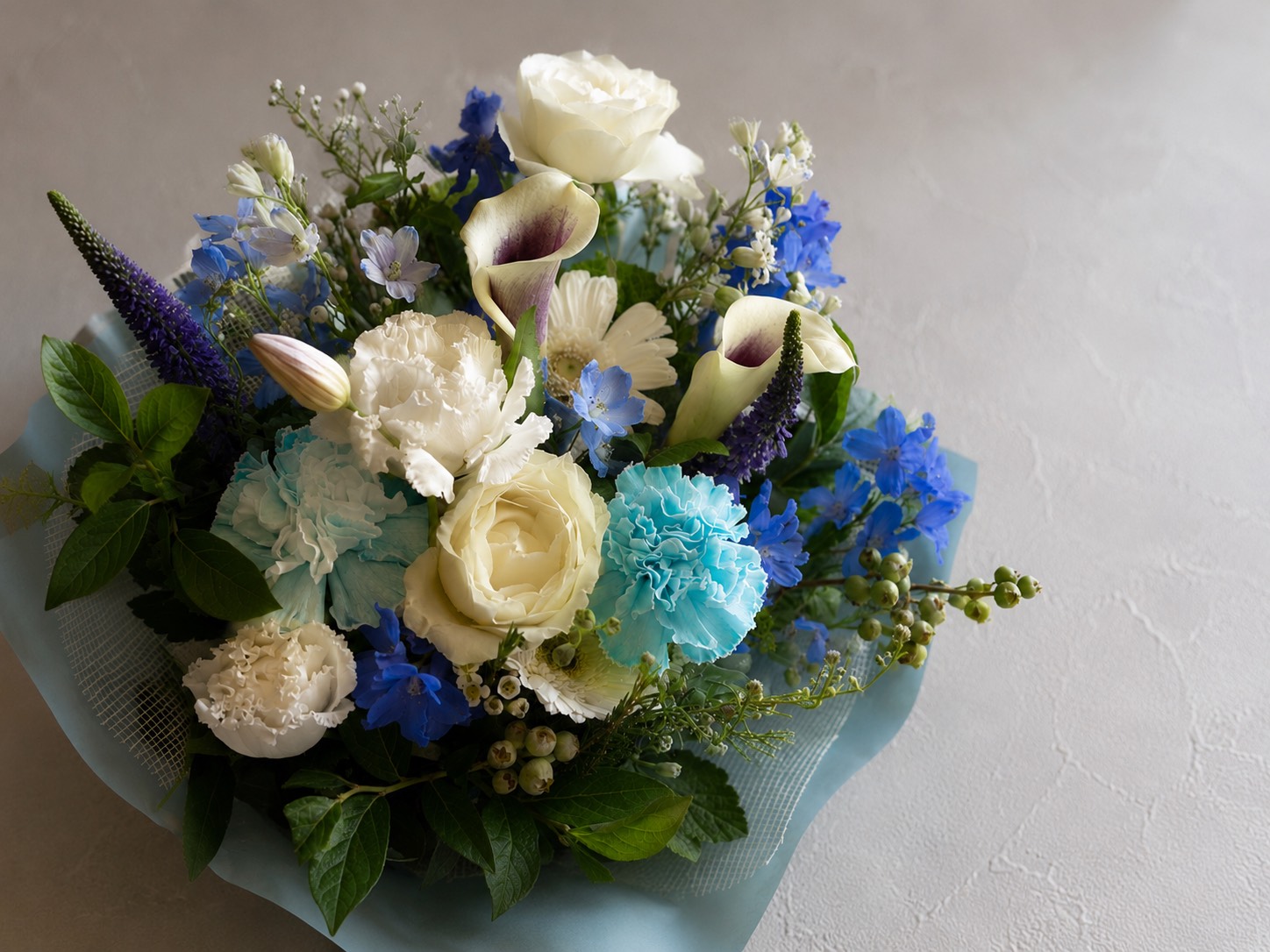 Fresh Flower Arrangement -Cool Colors- 2