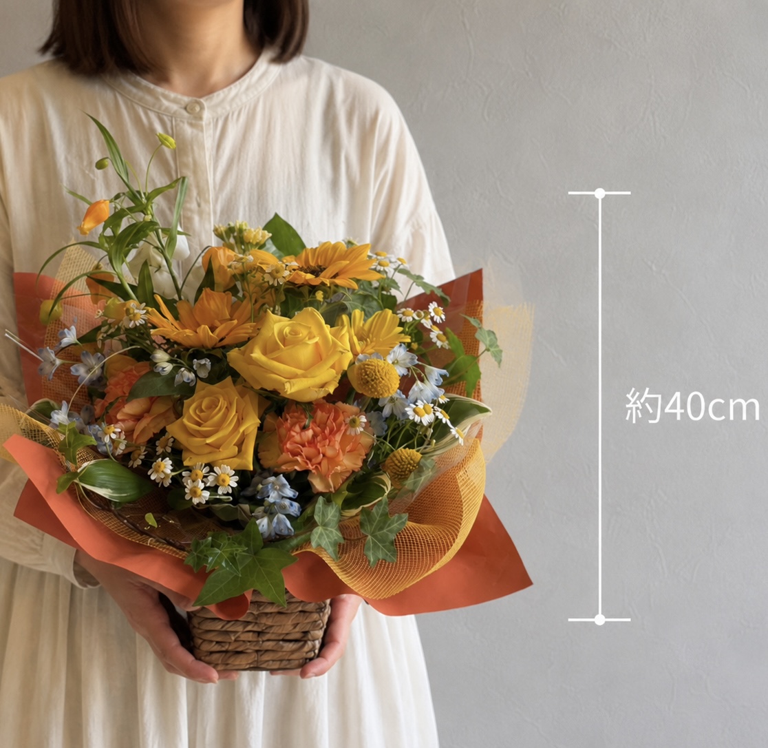Fresh Flower Arrangement-Yellow- 3