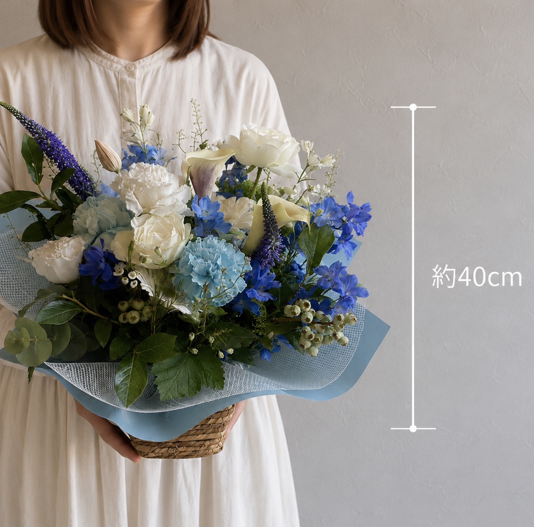 Fresh Flower Arrangement -Cool Colors- 3